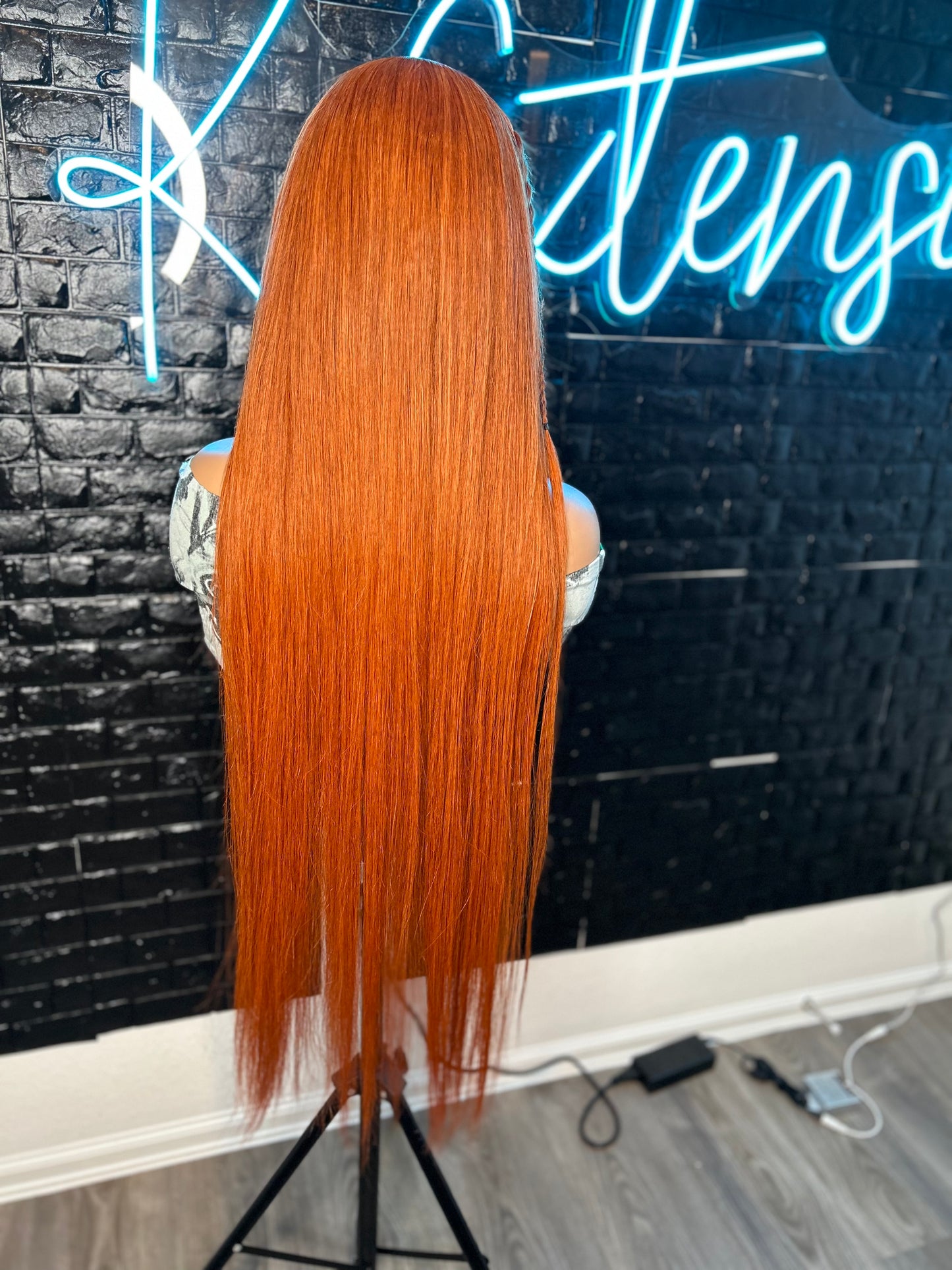 Glueless Orange Wig